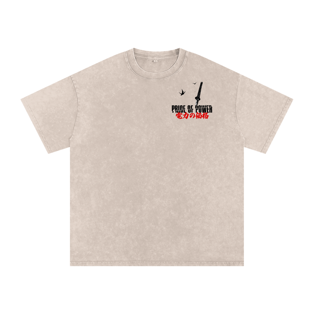 'BY THE SWORD' Oversized Washed Tee