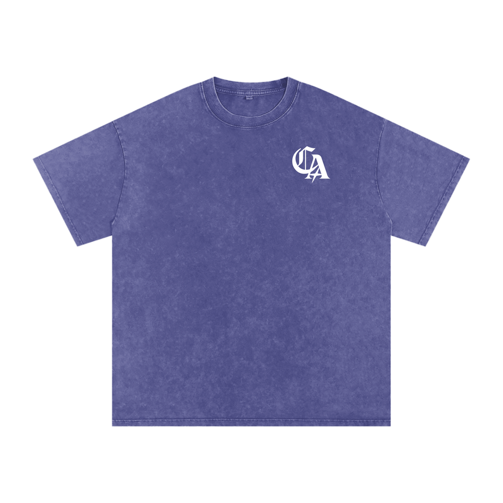 'FEAR THE LIVING' Oversized Washed Tee