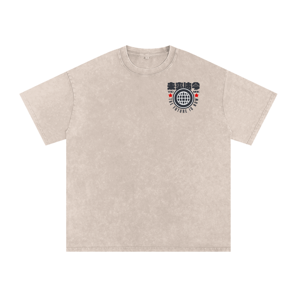 'FUTURE' Oversized Washed Tee