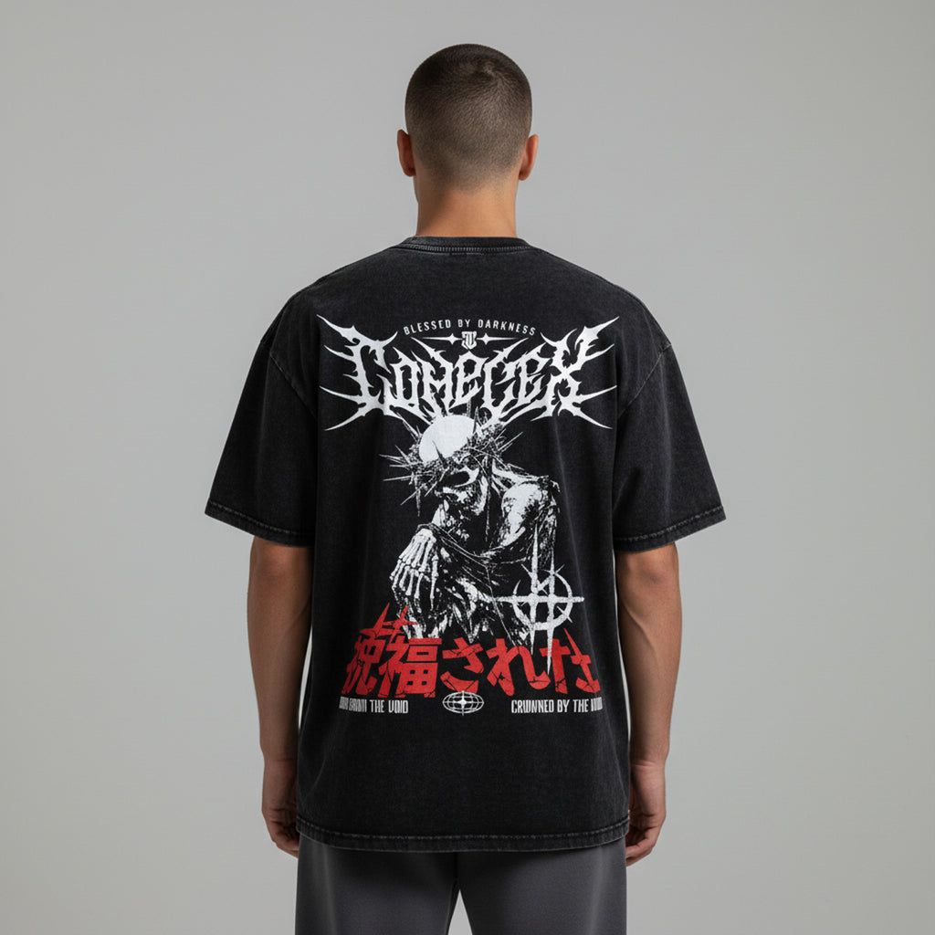 'BLESSED' Oversized Washed Tee
