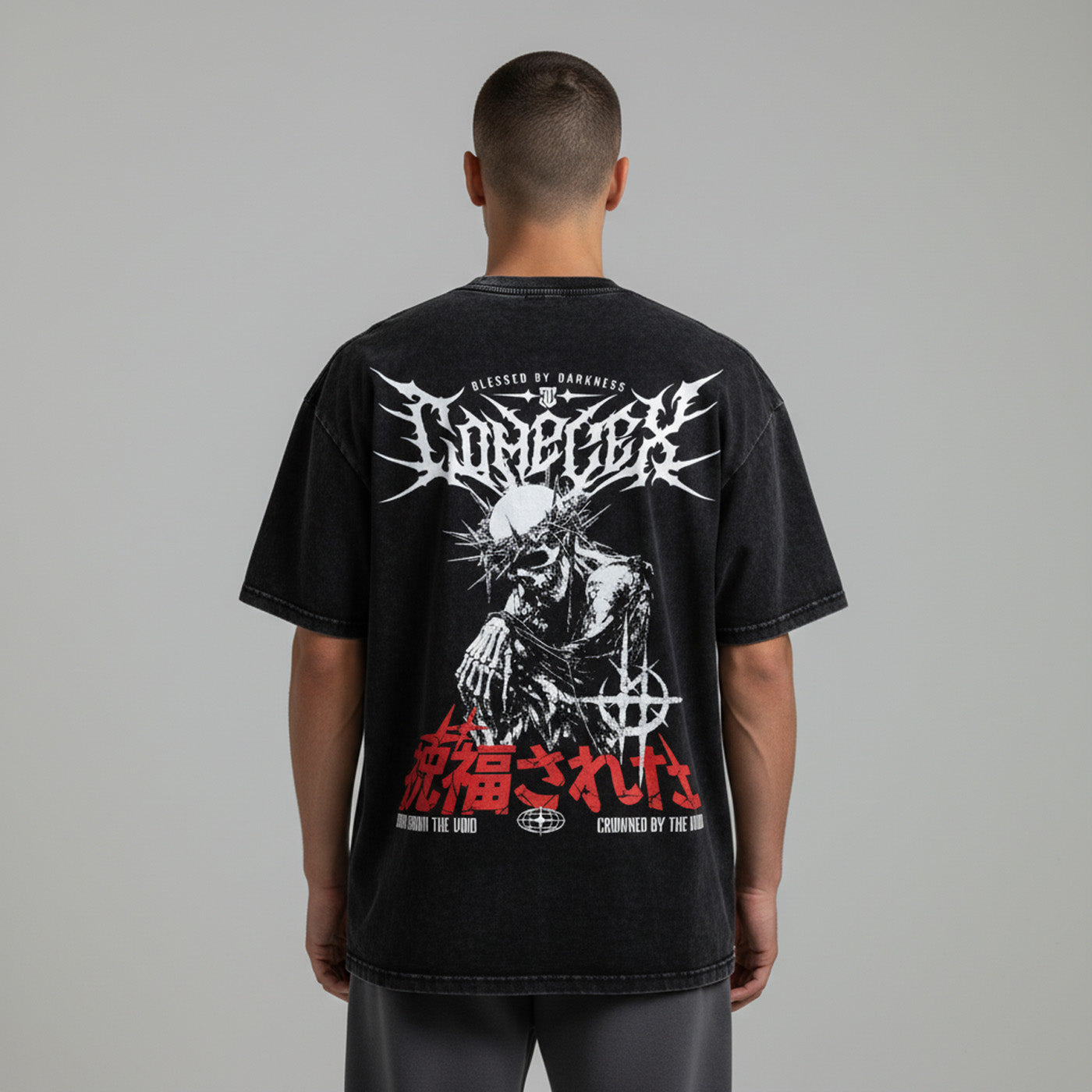 'BLESSED' Oversized Washed Tee