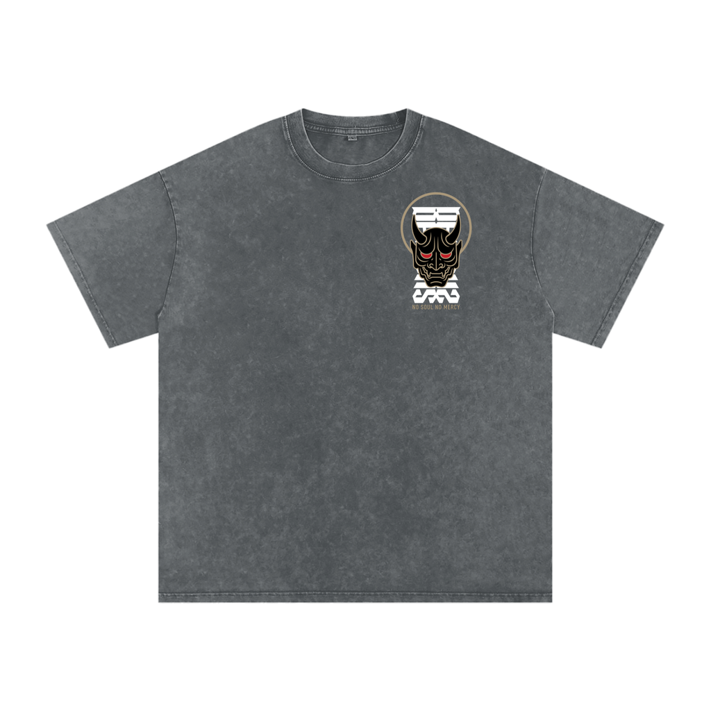 'NO MERCY' Oversized Washed Tee