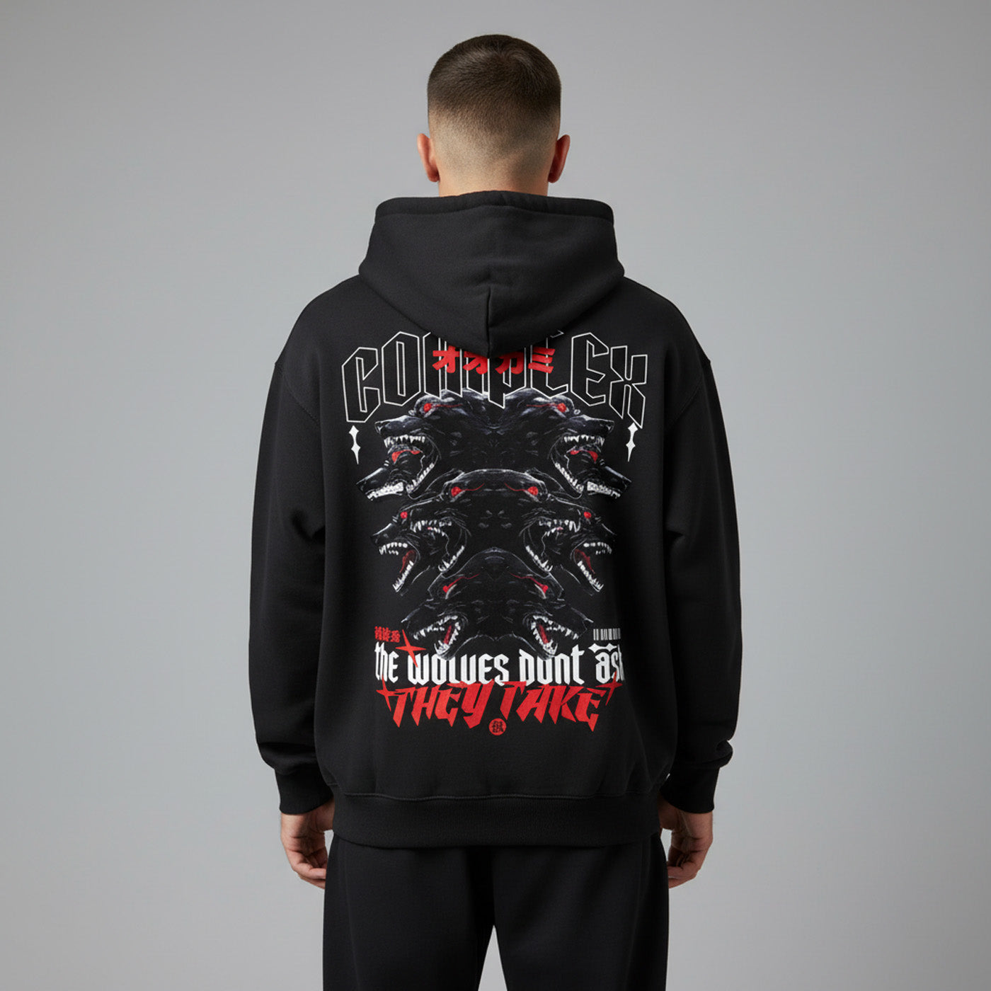 'THE WOLVES' Oversized Hoodie
