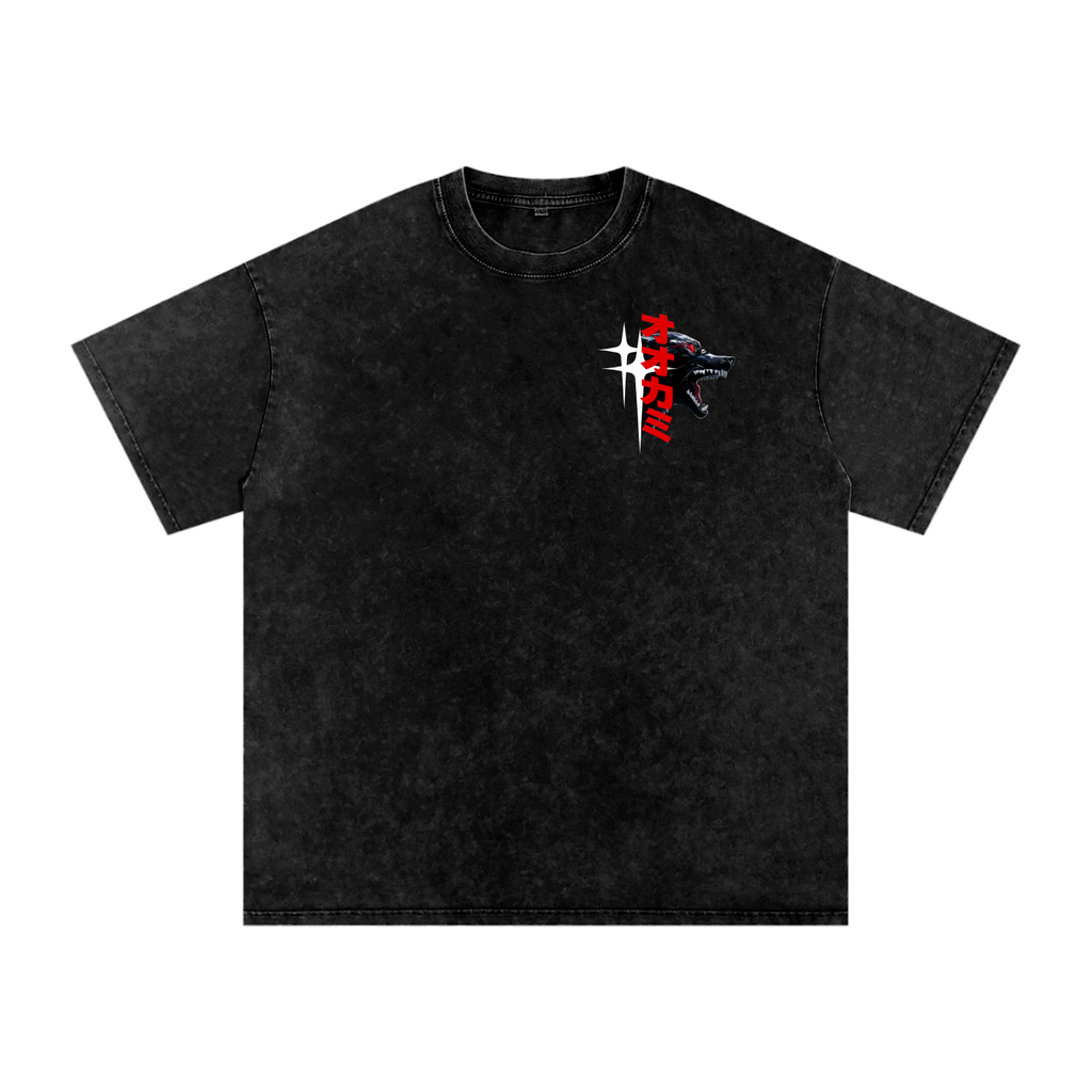'THE WOLVES' Oversized Washed Tee