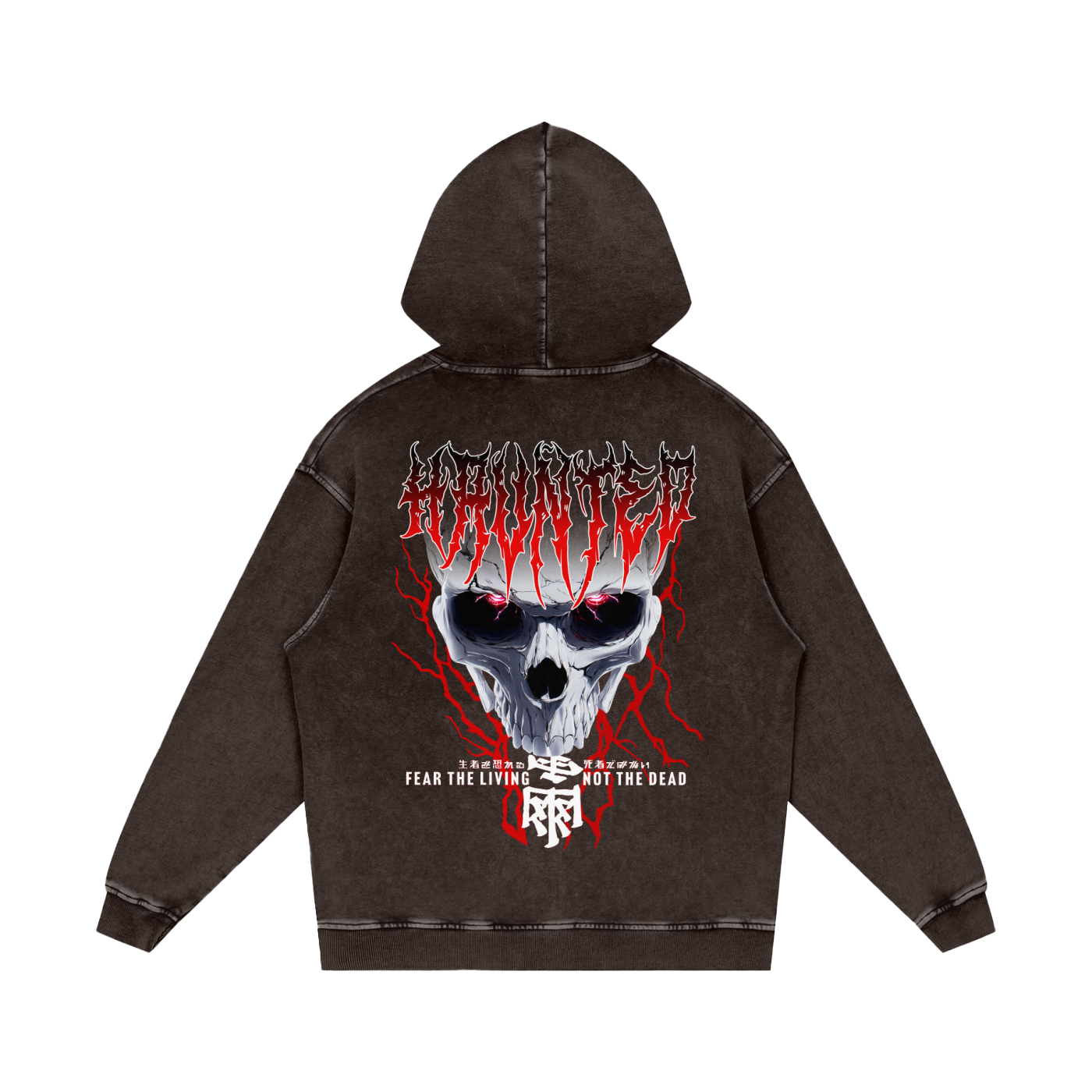 'FEAR THE LIVING' Washed Hoodie