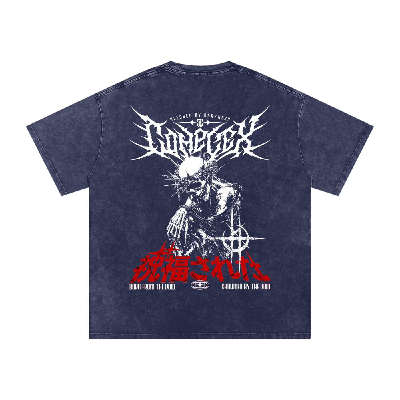 'BLESSED' Oversized Washed Tee