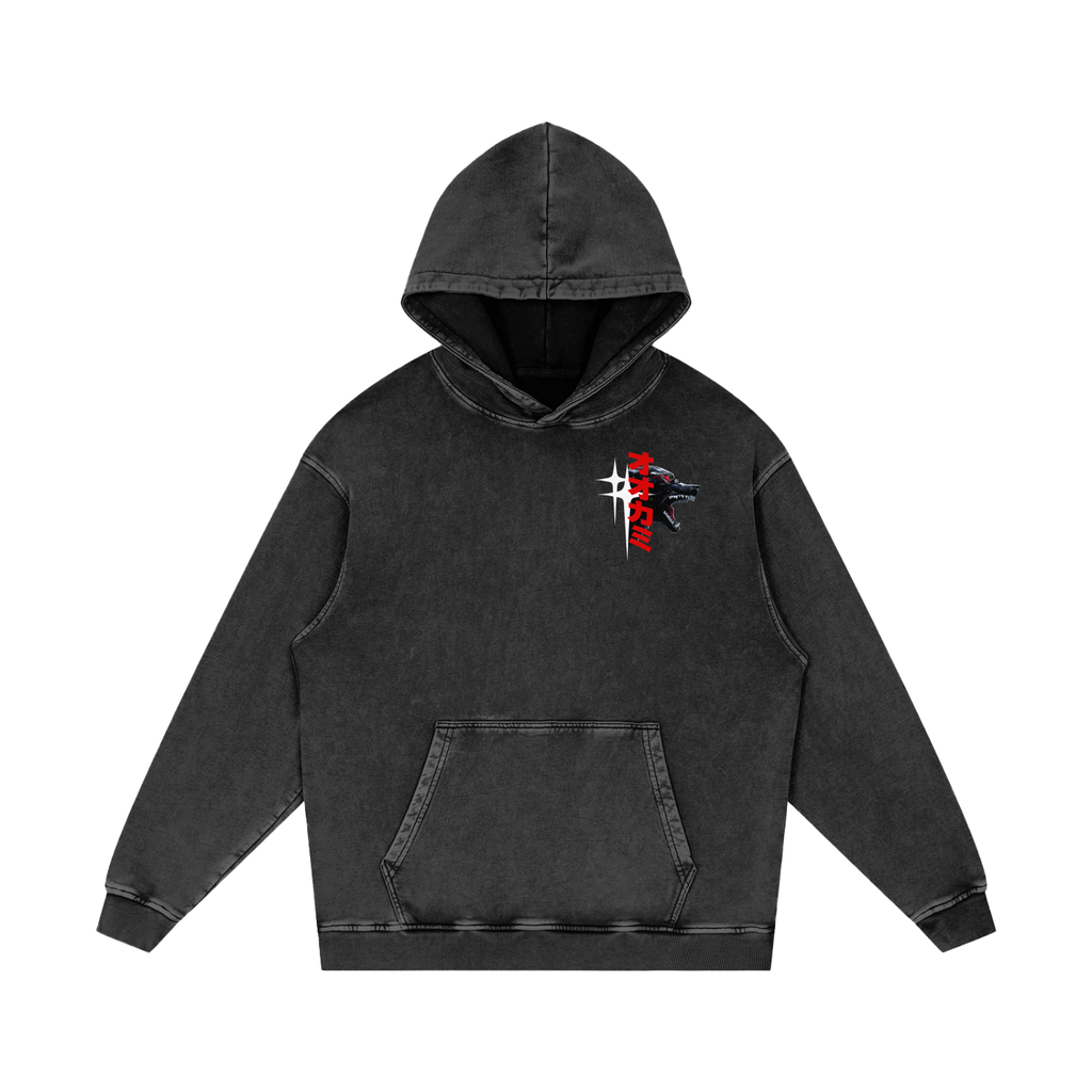 'THE WOLVES' Washed Hoodie