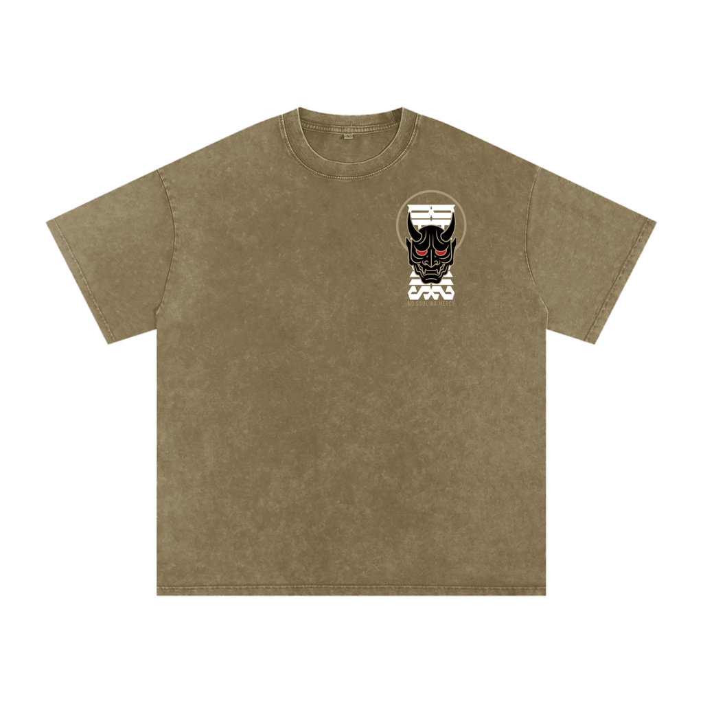 'NO MERCY' Oversized Washed Tee