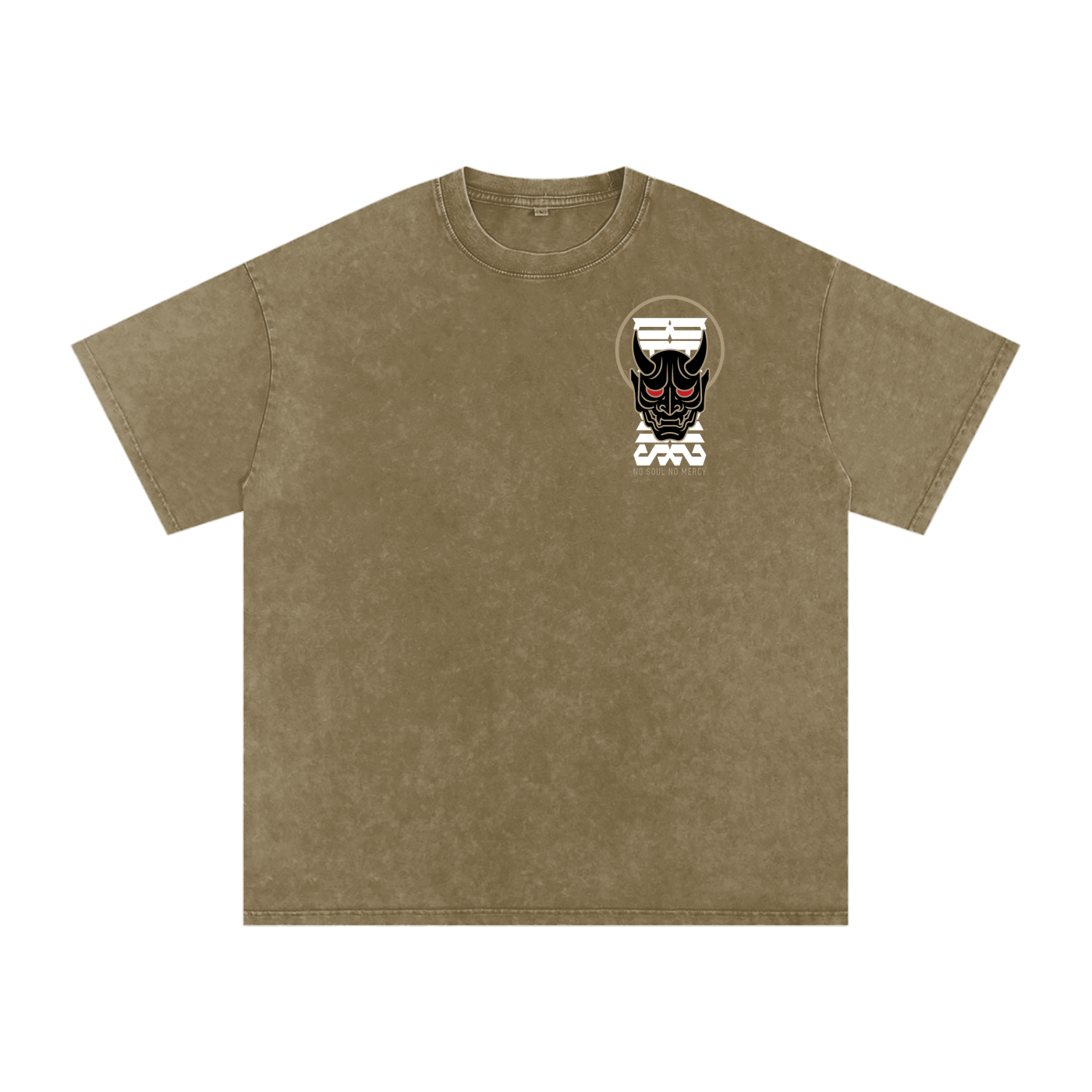 'NO MERCY' Oversized Washed Tee