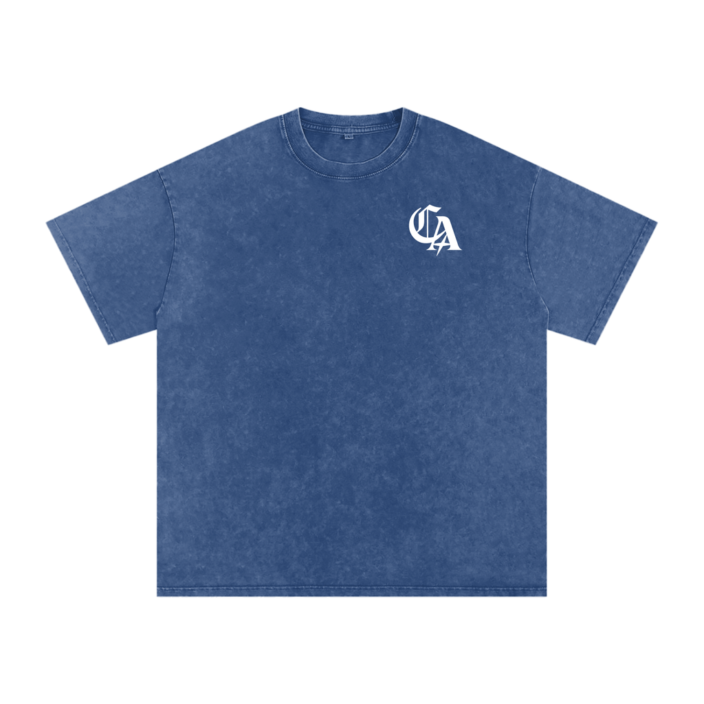 'FEAR THE LIVING' Oversized Washed Tee