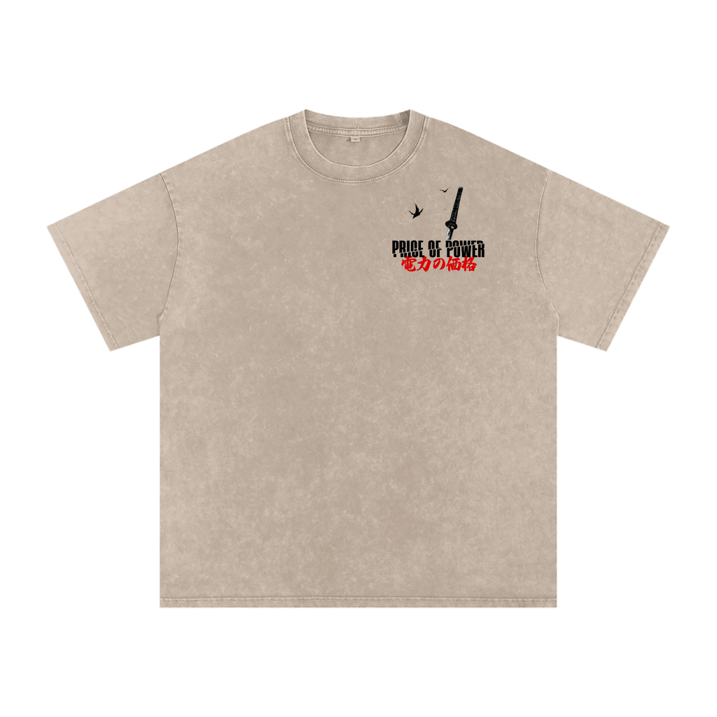 'BY THE SWORD' Oversized Washed Tee