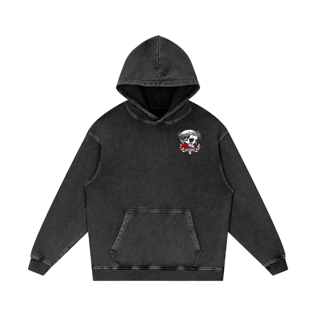 'BLESSED' Washed Hoodie